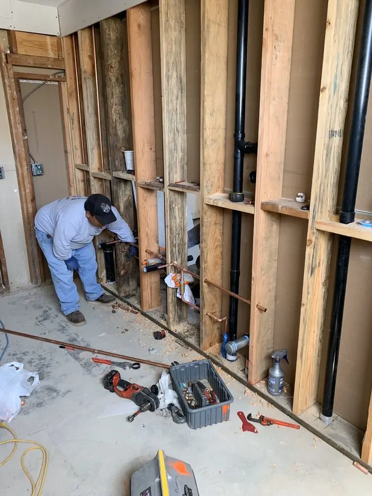 Commercial rough-in plumbing for Gas Line Repair in Bloom Center